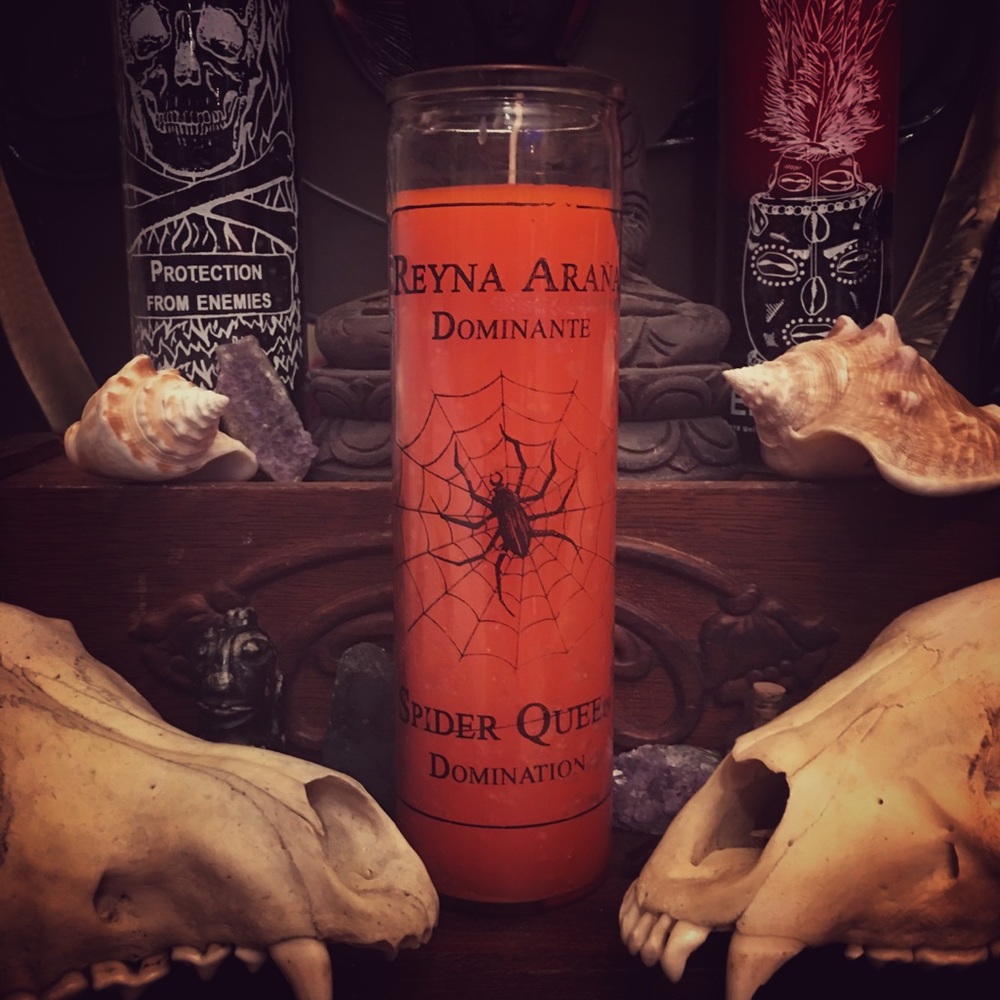 Spider Queen Altar Candle